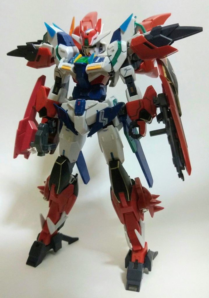 ·ガンダムマーズフォーストライダービルドコアガンダムネクサスとマーズストライダーアーマーがドッキングした姿。ストライダーはたしか大きく進化したって意味だったはず···(うろ覚え)
