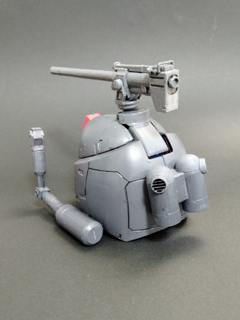 ガチャポンのガンダムヘッドに、ボールの腕とキャノン砲、バックパックはガンキャノンの物です。