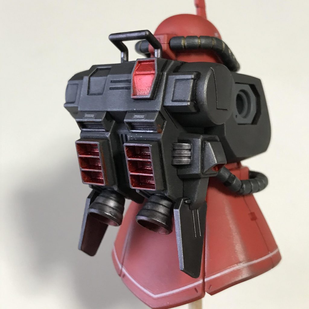 部分塗装を少々、思いつきで軽くウェザリングマスターをのせて、つや消し。うーん、まだもの足りない？