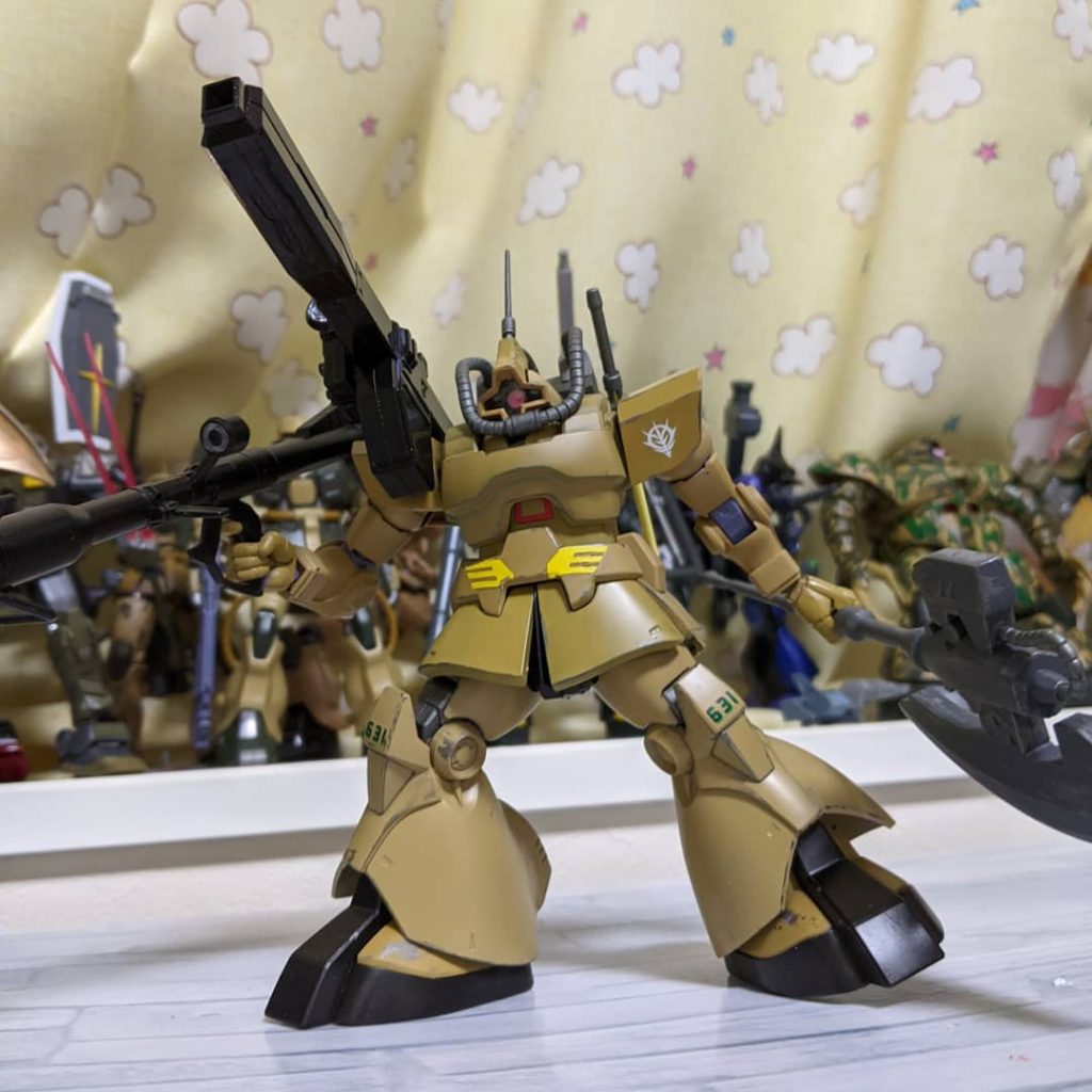 バックパックに用意されている強化アタッチメントを利用し、ビームキャノンを装備させることができる。この機能は一部のMSにしか対応していなかったため、大規模な土地やセキュリティを有しているジャブローに対して使用するべきと判断されたためである。