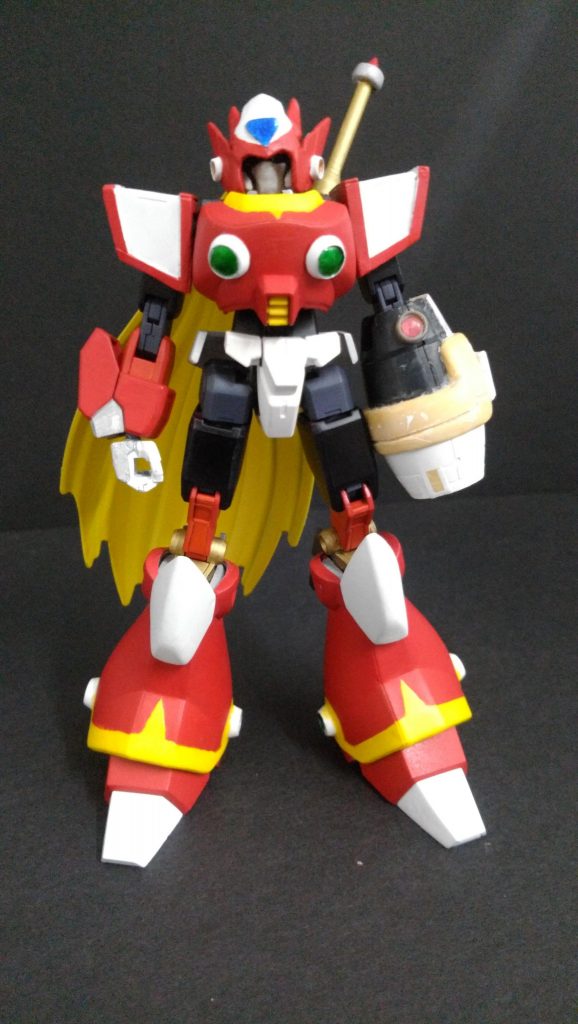 塗装前のバスターセイバーだけでは物足りなかったので追加でバスターを製作ベースはアウンリゼアーマーです。