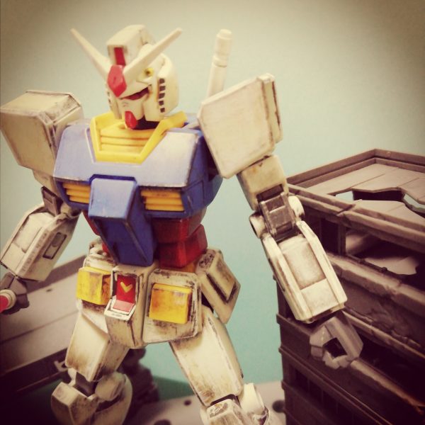 EGガンダム簡単汚し&ビル