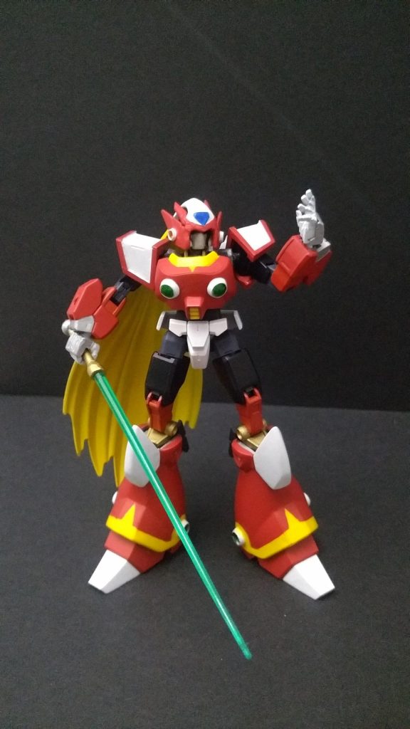 メイン武器のゼットセイバー「かかって来いよ、イレギュラー!」とでも言わんばかりの平手と挑発ポーズ