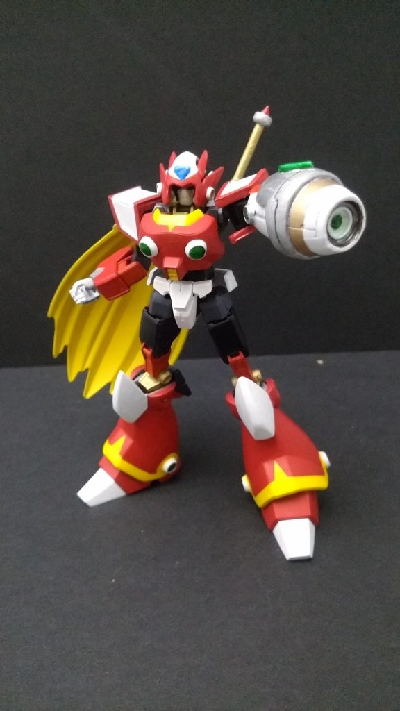 腕のアーマーと差し替えでバスターを装備できます。