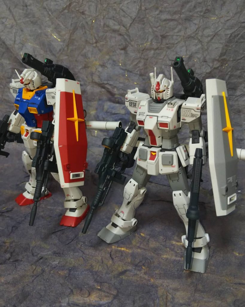 オリジン版ガンダムとツーショット