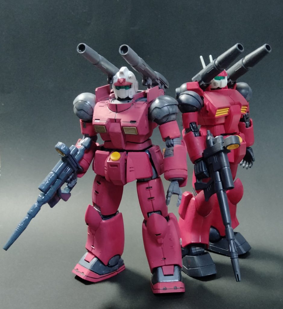 ノーマルガンキャノンと一緒に撮影 