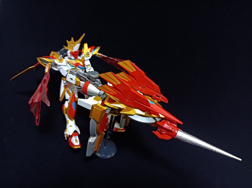 必殺技「ブリューナク」武具合体で巨大な射撃武装にチェンジ