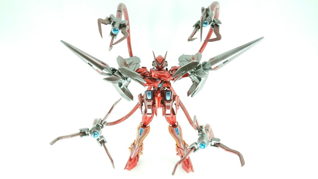 最後までご覧頂きありがとうございました。「ドクターオクトパスみたいなガンプラを作りたい」という思い付きで作り始めましたが、フレキシブルアームの作成方法や塗装色に悩むなど迷走を繰り返した作品になりました汗今回自作したフレキシブルアームはお気に入りなので、オクトパスシリーズとしてこれからもアームを使った作品を投稿したいです!