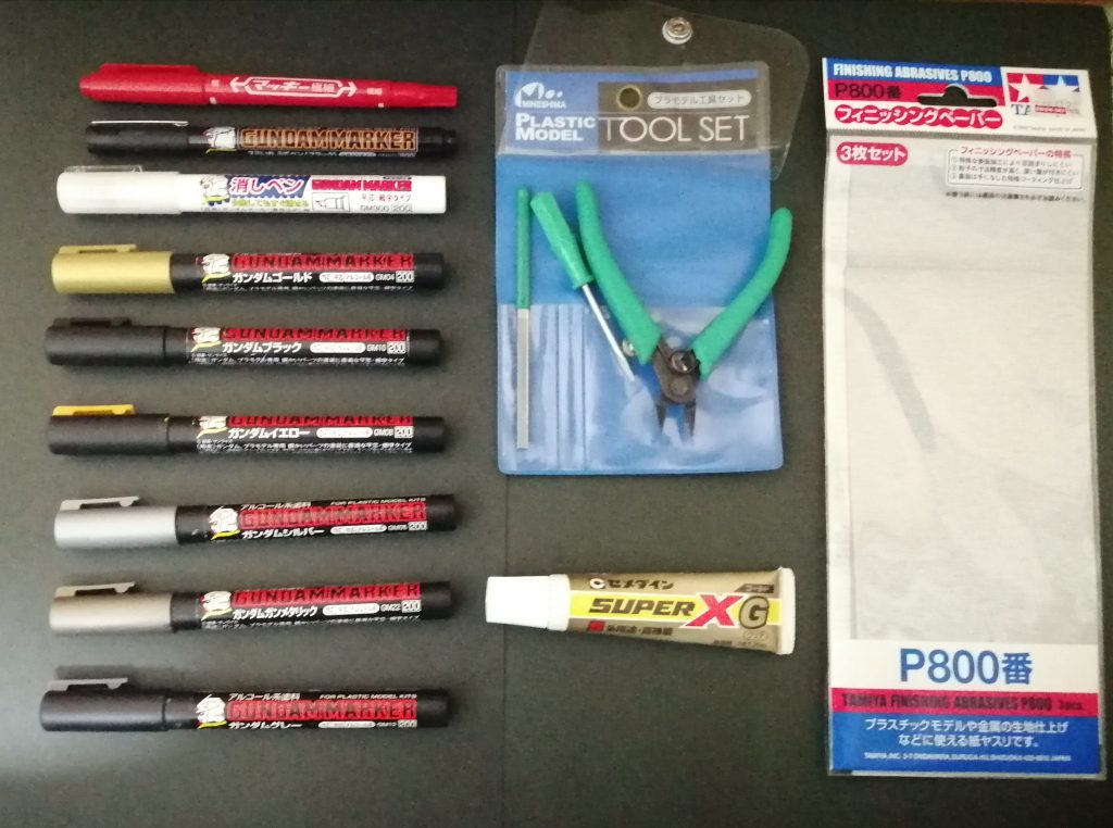 使用した道具いい加減新しいニッパー買いたい