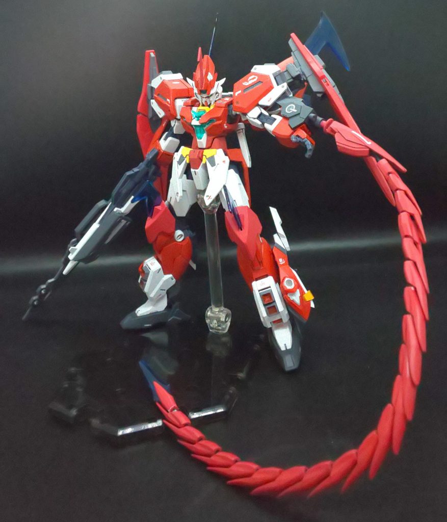 左腕にも装備出来るようにしてます。トールギスのヒートロッドみたいにしたかったのです…