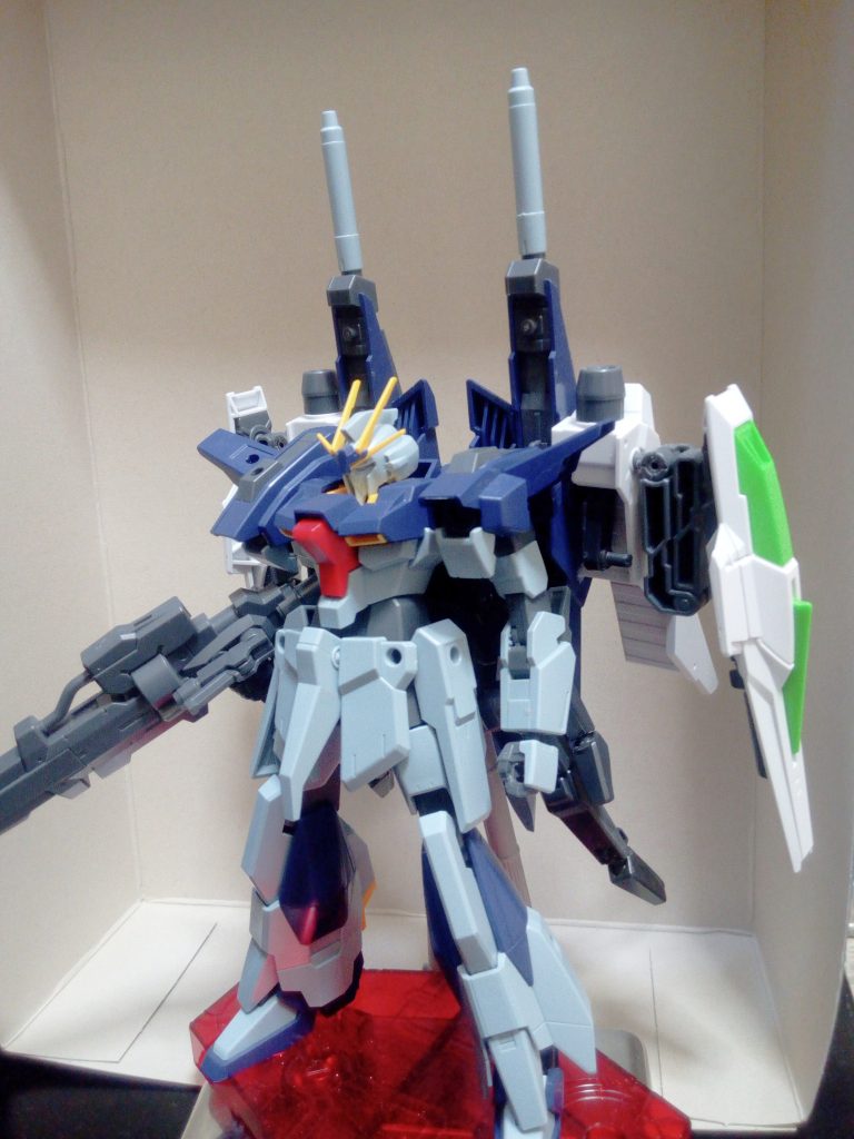 塗装前フル装備です。BWS2にメテオホッパーのパーツを足しています。結局ゴテゴテと盛ってしまったw