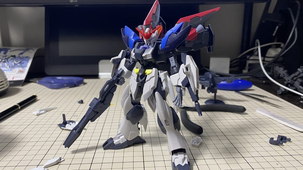 塗装前。足カバーはまだつけていません