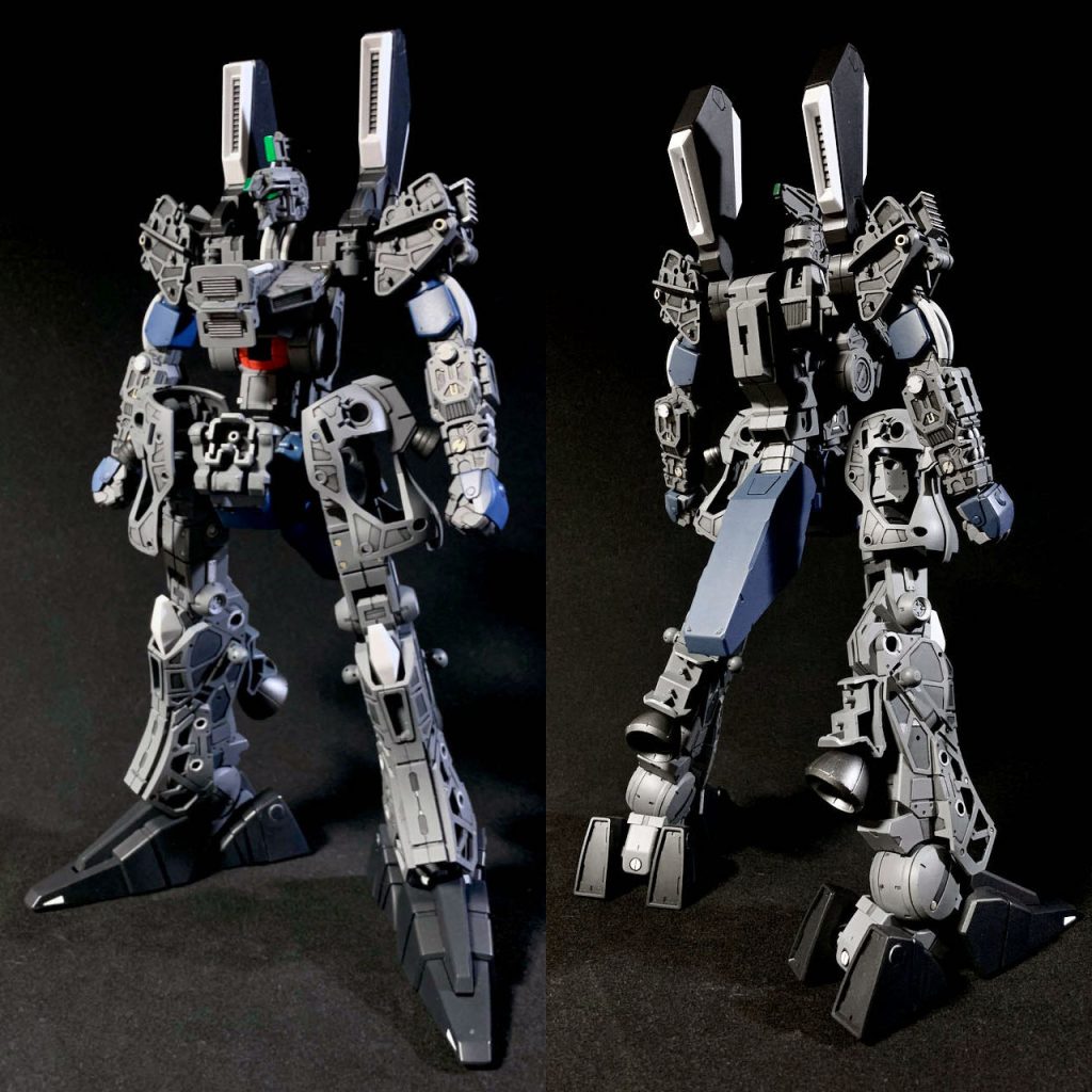 フレームは組んでしまうとほとんど見えなくなるので適当に・・・と始めたのですが、モールドがかっこよかったのでついついやりすぎてしまいました。