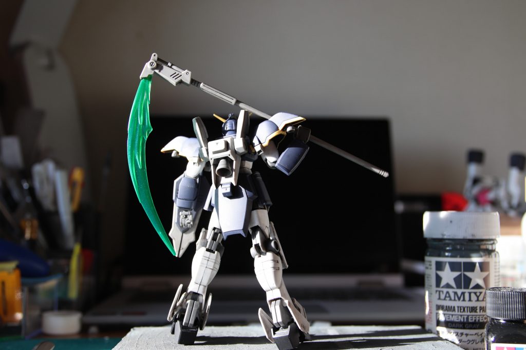 背中で語る「漢」No.1それがデスサイズ朝日がきれいで撮ってしまいました…