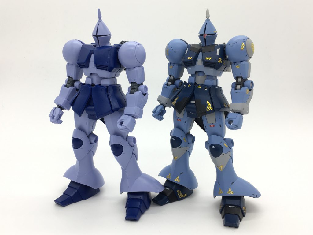 素組みとの比較です。