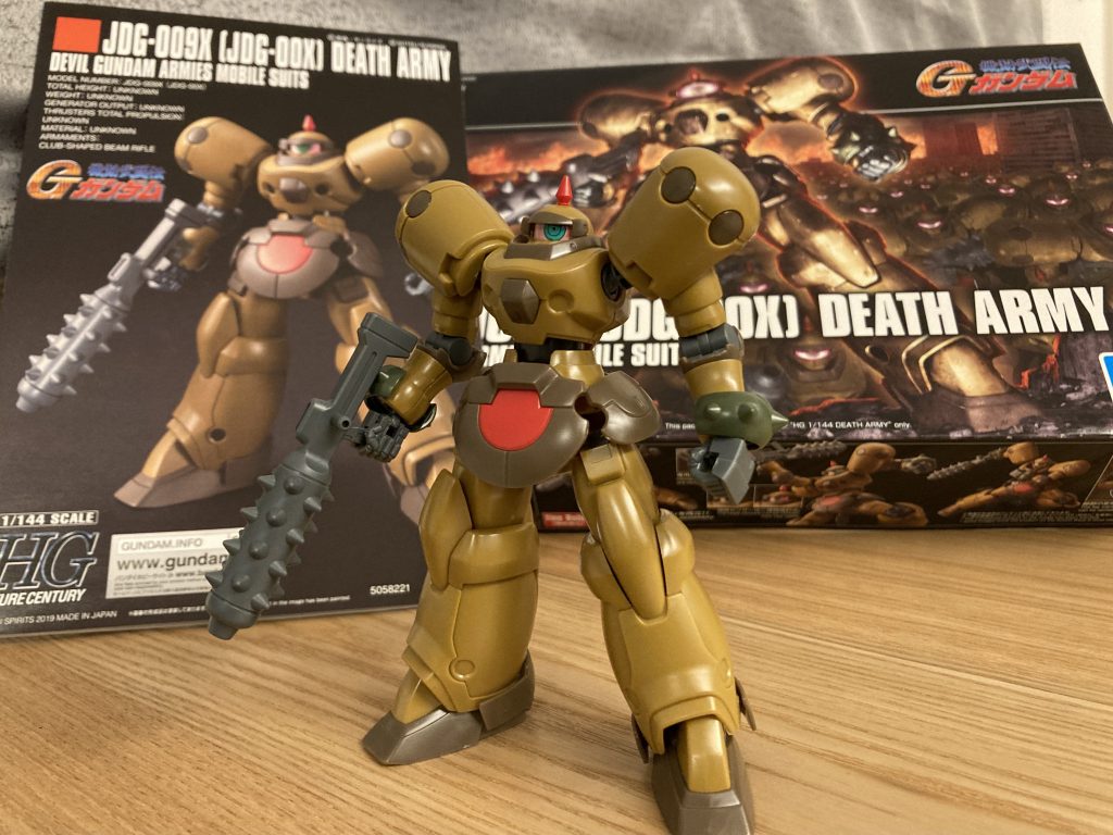 仮り組み状態。なんかモテそうなルックス。デスアーミーなのに。