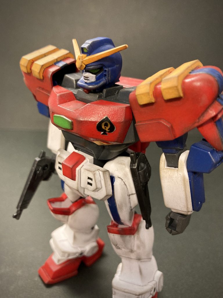 バストアップ。面倒くさがって既存モールドの彫りなおしをせずに、塗装→スミ入れしたら、甘々になってしまった。。次はちゃんとやろう。。