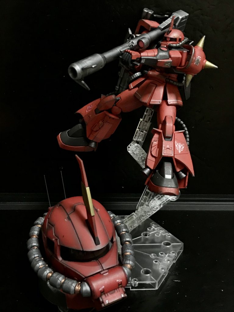 以前作ったザクヘッドと。萌え〜♪