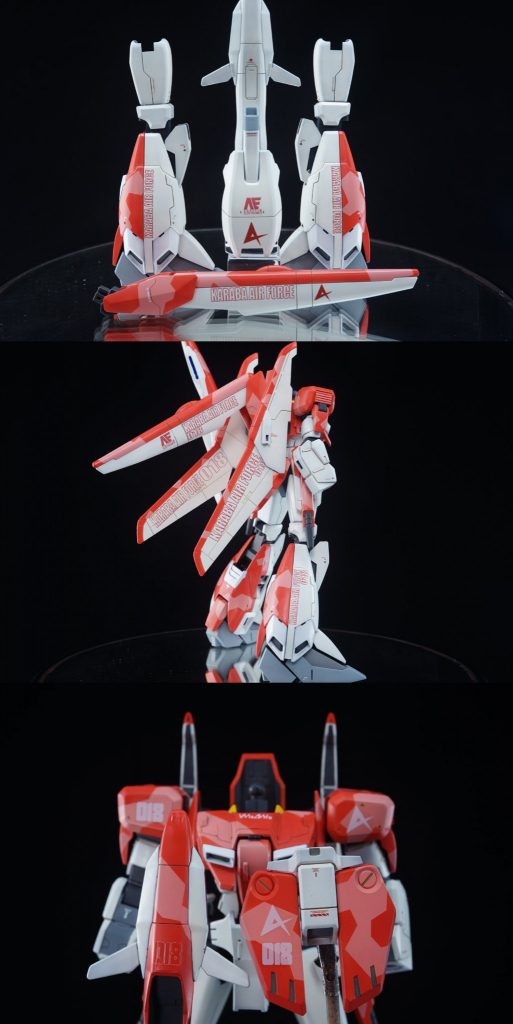 ・自作デカール&自作白デカール白いパーツが多かったので、普段中々使えない赤いデカールを作っていきました。