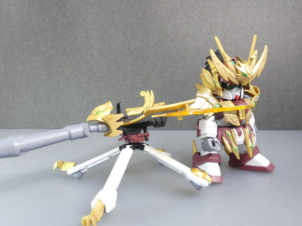 鳳撃孔雀砲:鳳撃砲をスタンドポジションに組み替えた形態。バレルを追加し、広範囲への砲撃が可能。つまるところピーコックスマッシャーである。初製作から時間が経っていたのでバックパックはゆるゆるでしたが・・・パーマネントマットバーニッシュで復活。