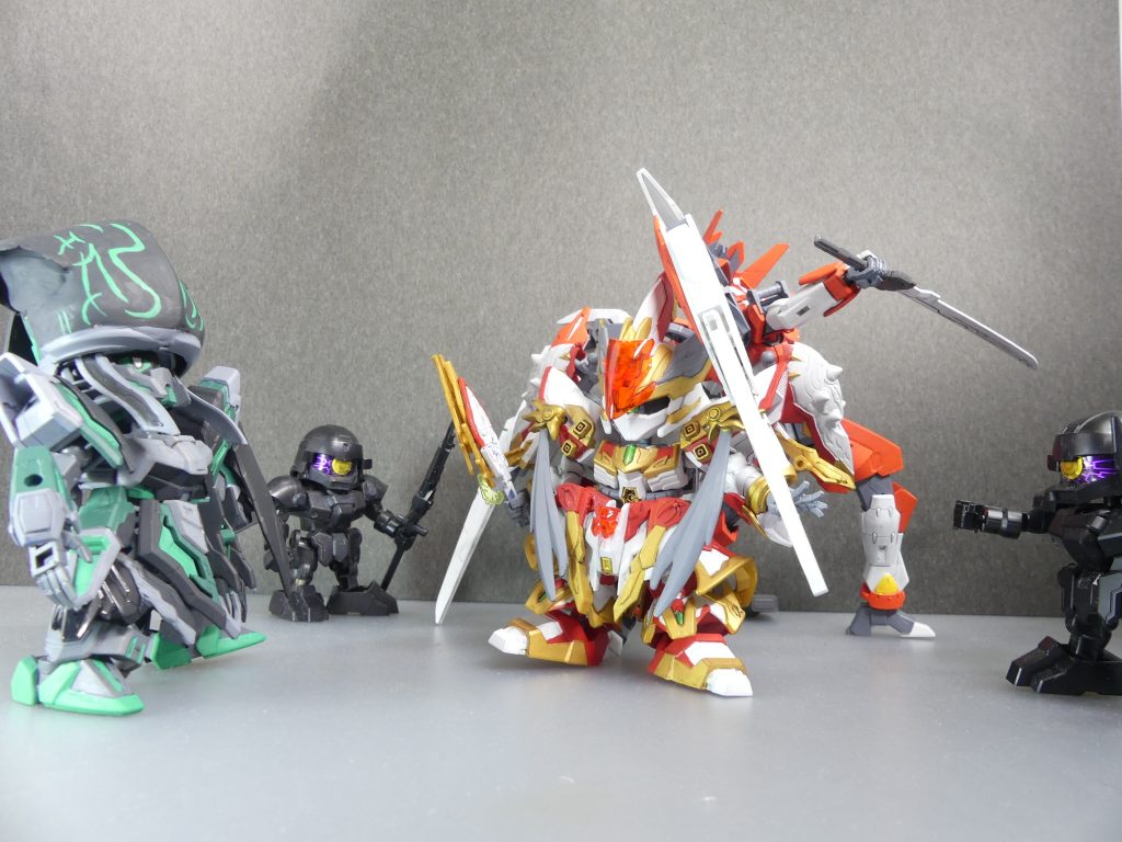 第133改「必要なもの」ー・・・お前か・・・!弱小フォースに仲間入り、かぁ?聞こえてくる。・・・マサムネさん、援護感謝します。しかし、数は・・・多い。幸い、相手もパーツには近づけずにいますが・・・これは、回収を優先して奇襲をかけるより、ないか・・・ーまさか、俺達と同じパーツ、狙ってんだろ?強くなるために、さ・・・!!・・・確かに、非戦闘用の機体をここまで仕上げてくる。・・・「エルドラパーツ」でしょうか。しかし!わたしのGBNでの目的は・・・「強くなる」事ではありません!今は、皆がこのようなパーツを使うのを、「止める」ため・・・