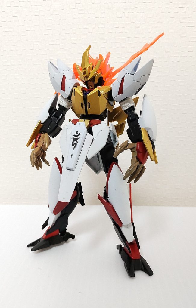 そんなわけで超鬼神形態です。角はジーエンアルトロンのドラゴンファング、髪の毛はトライバーニングのエフェクトです。通常の鬼神前鬼はまた今度作ろう。