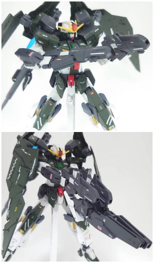 GNショートガン取り回しのより小型のライフル威力はGNビームピストルⅡより高くなりラッシュモード時は主力になるGNバレットガンと合体し、高出力のビーム放つ事が出来る