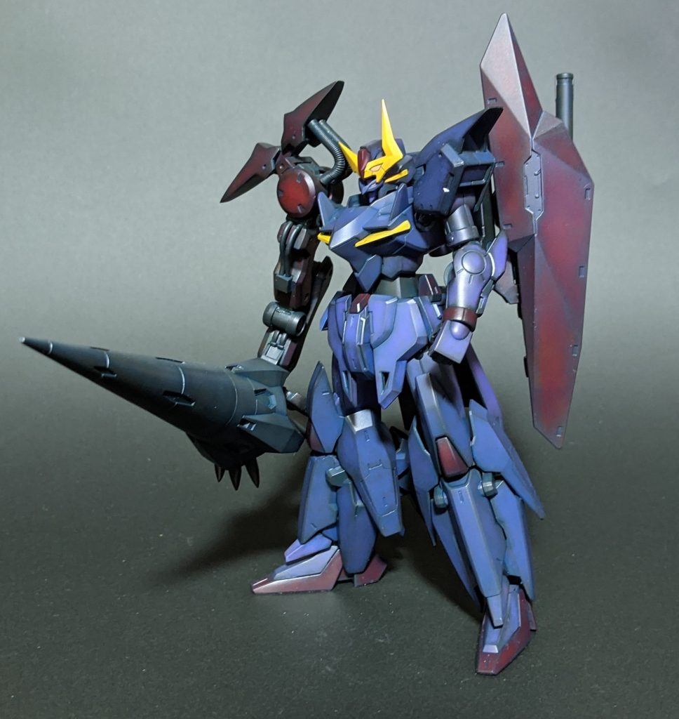 ウェザリングし完成始めての改造で腕が折れたりパーツが無くなったり今回はいろんな勉強になった1体でした。ディティールアップや改造は今まで手をつけていなかった分野なので勝手がわからず時間ばかり浪費してしまいました