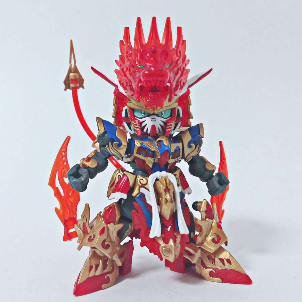 悟空シルエット怒り目に変更。本体のクリアパーツはモンザレッドを吹いています。その他のクリアパーツはそのままです。つや消し吹いてもいいかもなぁ