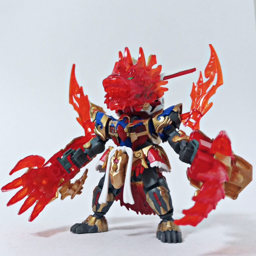 剛猿形態シルエットがガラッと変わって面白いですね。目はシルバーの上にクリアグリーン。スミ入れもしたのですが、微妙だったので消してしまいました…やっぱり後でつや消ししよう( ˘ω˘ )