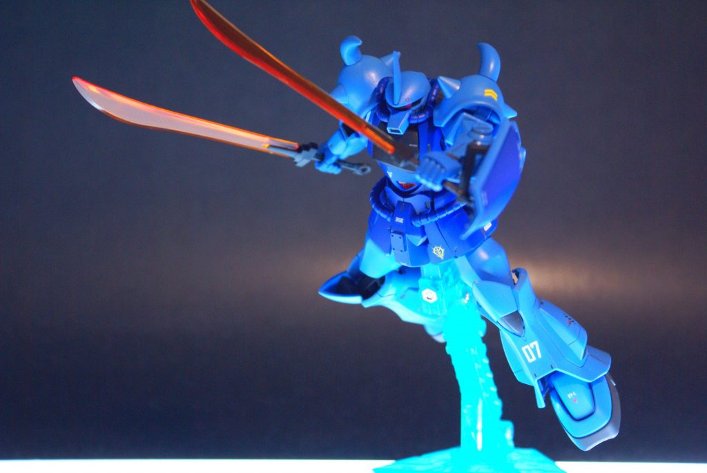 躍動感のある写真で主人公機体みたいになりました。