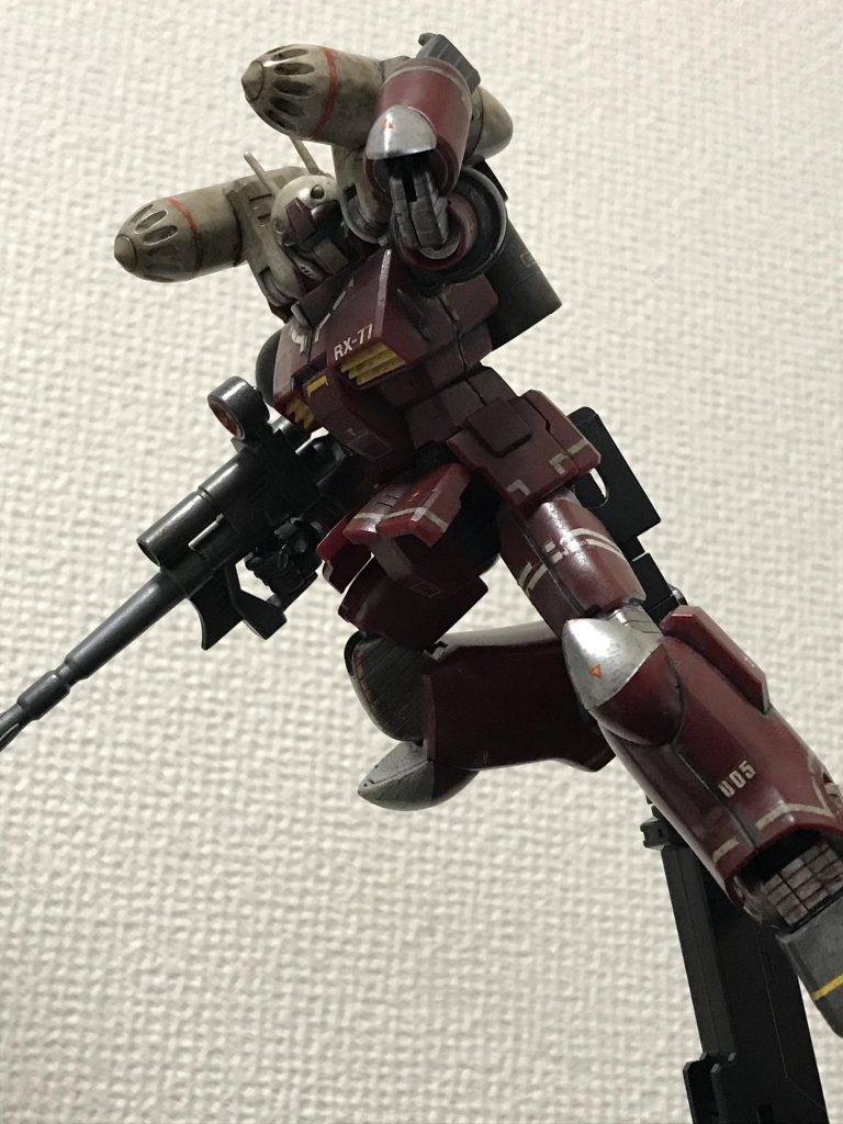 僚機に向けて、決めポーズ!