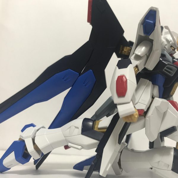 この機体すごいよ！逆さで自立できる最強のガンダムだね！知ってるよ！えっ？違う？足じゃないの？あっ…そう…どうも！レールガン完成！膝立ちが似合う機体顔は写真で誤魔化してますがかっこいい！で、レビューいりますかね？  ご観覧頂きありがとうございました！（2枚目）