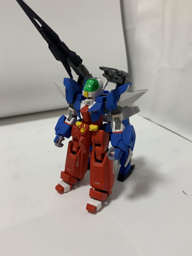 アースアーマーを取り付けた状態。フロントアーマーもつけられますが、元イラストになかったので、取り付けず。