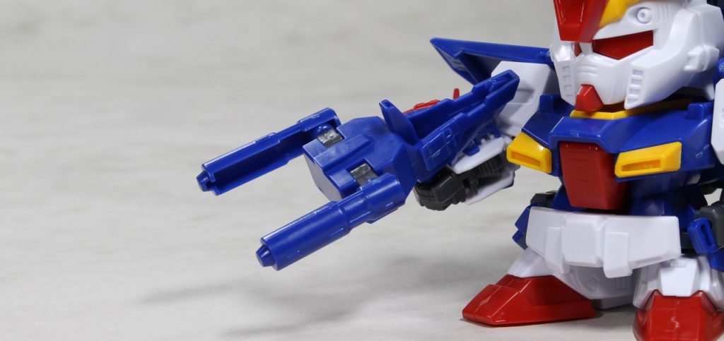 ダブルビームライフルは、砲身、本体とも、ガッツリ肉抜き。