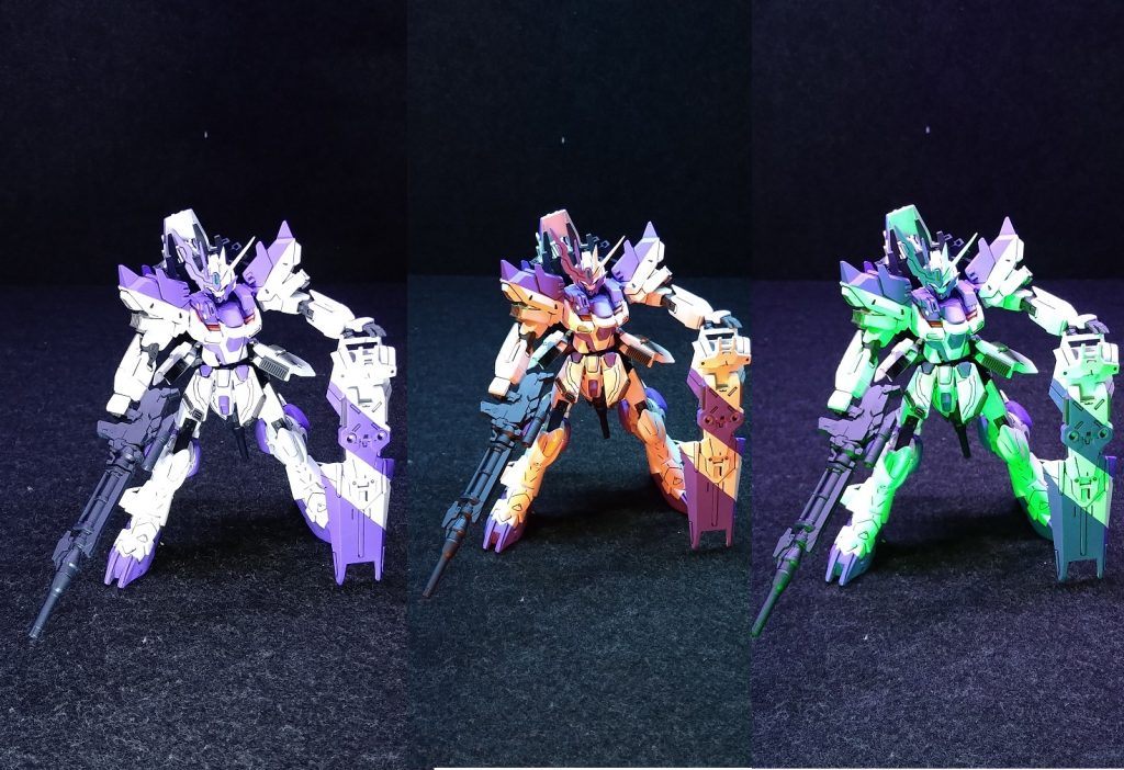 携帯で撮影。やっぱ緑がサイコフレームっぽいかなぁ?