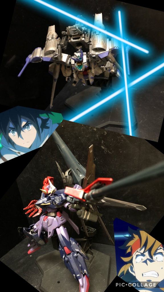 カザミ「ヒロトおおーーっ！！」oyz「何い！？」ヒロト「！！カザミっ！？」oyz「MA形態だと！？まさか！？自爆！？」カザミ「残念だが、自爆じゃミッション失敗になっちまうんだぜ！おいヒロト、今のうちに！」ヒロト「ああ、すまない、カザミ！」oyz「なに！？逃げるか、ヒロト君！ぬうう！被弾した機体でいつまでも拘束出来るものか！」カザミ「うおお！！」oyz「脚が足りない状態でー！！ぬおおー！」