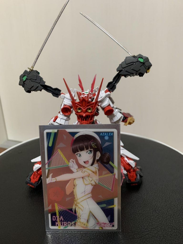 次回予告  ???「この機体は何ですの?」次回、戦国アストレイ・大亞でお会いしましょう!