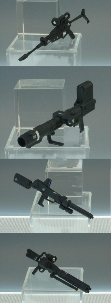 各武装。センサー部分にはVCドームやラピーテープを貼ってます。