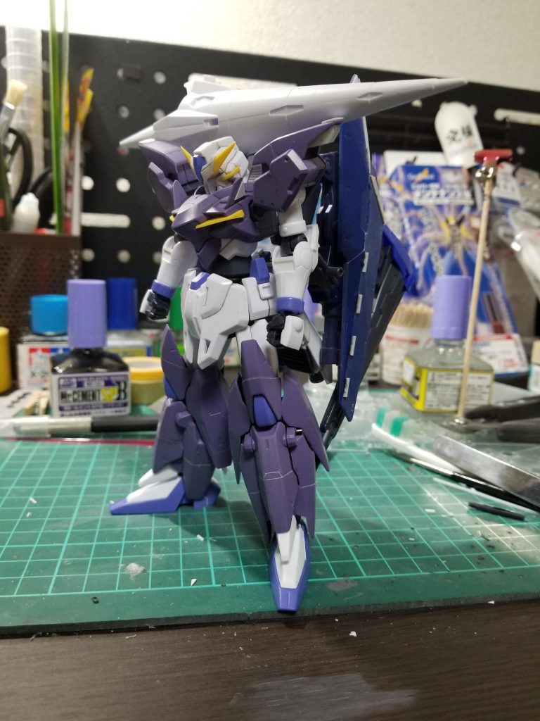 初期案はこんな感じでテルティウム+αなシンプルな感じでした。全体的に、プラ板、プラ棒、筋彫りでディテールアップしてあります( ✧Д✧)