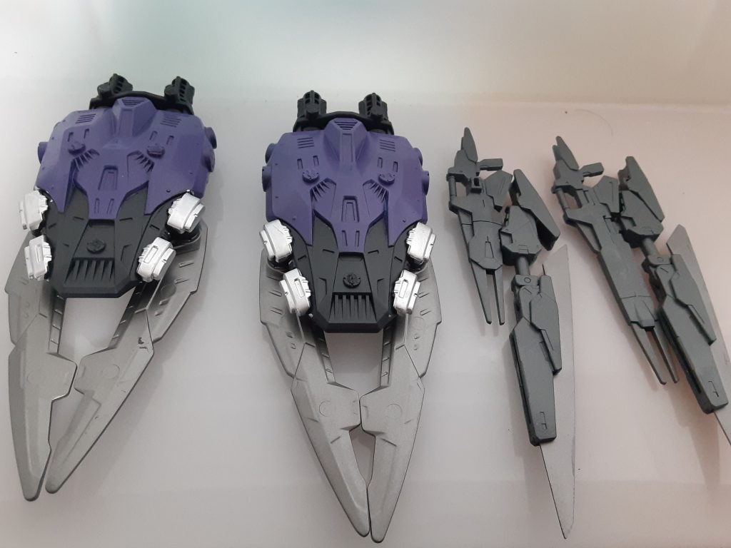 各武装です、ビームライフルには実体を持つ銃剣が装備されており、これにより、よりスムーズな攻撃が可能になります。