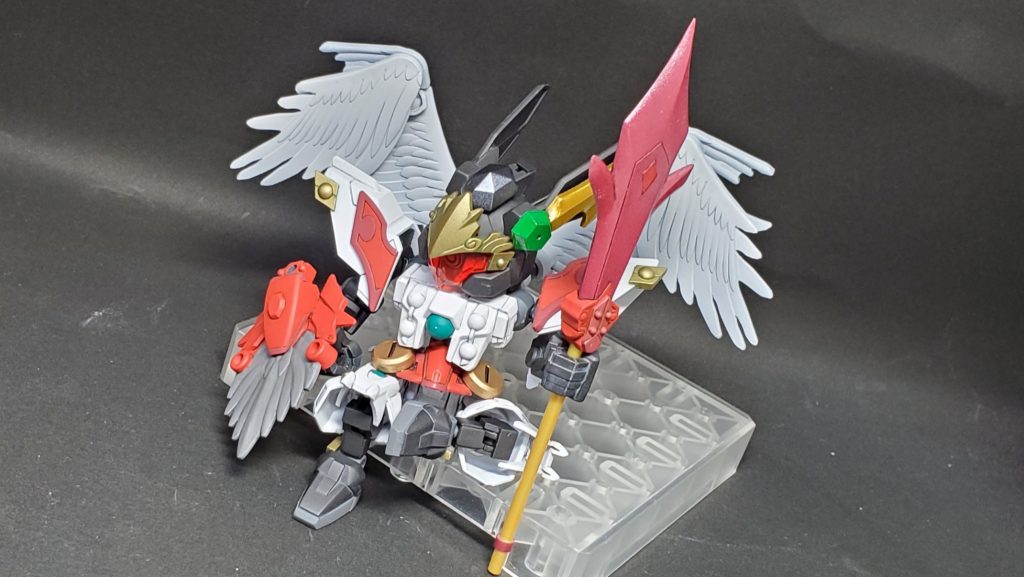 オーバーフラッグとGNフラッグをモチーフとして天狗っぽさを足しつつ風の七逆星を作りました。フラッグらしさを出しつつ意外性も持たせられていたらいいなぁというところですね。