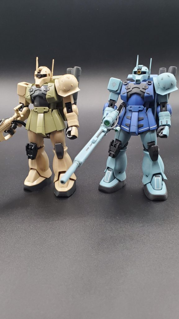 素組と比べて。塗り分け箇所を増やしたりしました。