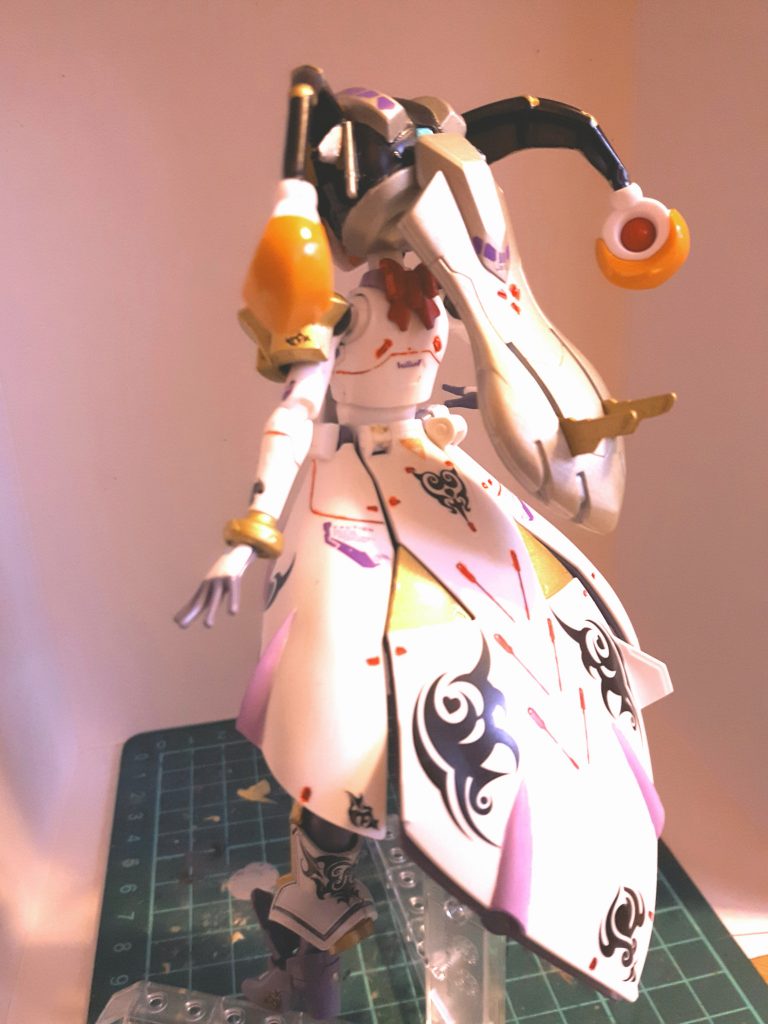 後ろから。部分塗装、デカール仕上げ。