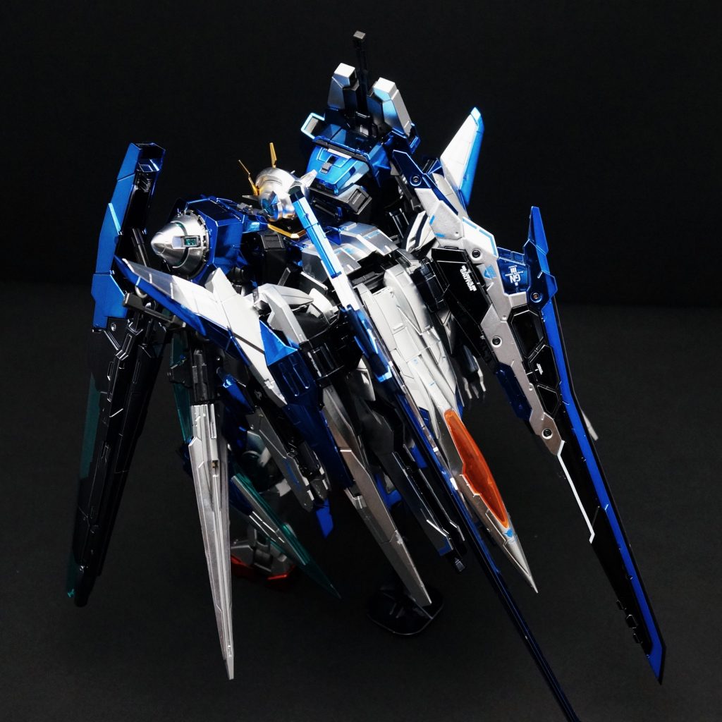 この組み合わせでダブルオーガンダム、ダブルオーライザー、ダブルオーガンダムセブンソード、ザンダブルオーガンダム、ダブルオーザンライザーの再現が可能です。