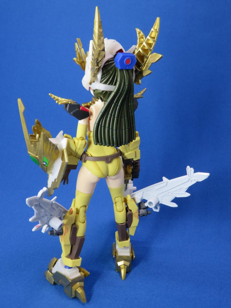 背面はこんな感じ。髪の色をダイバーナミのイメージに合わせてグリーン系にしています。