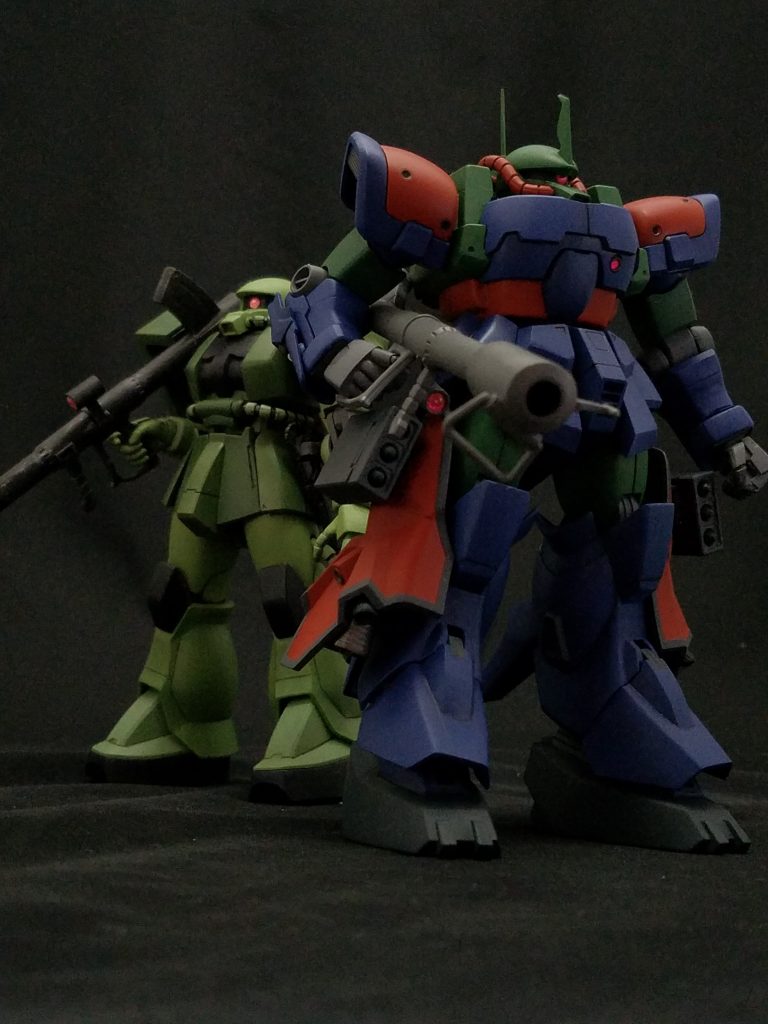 結果的ではありますが、他の作品の武装と機体を並べると、MSV的な機体にも見えます。
