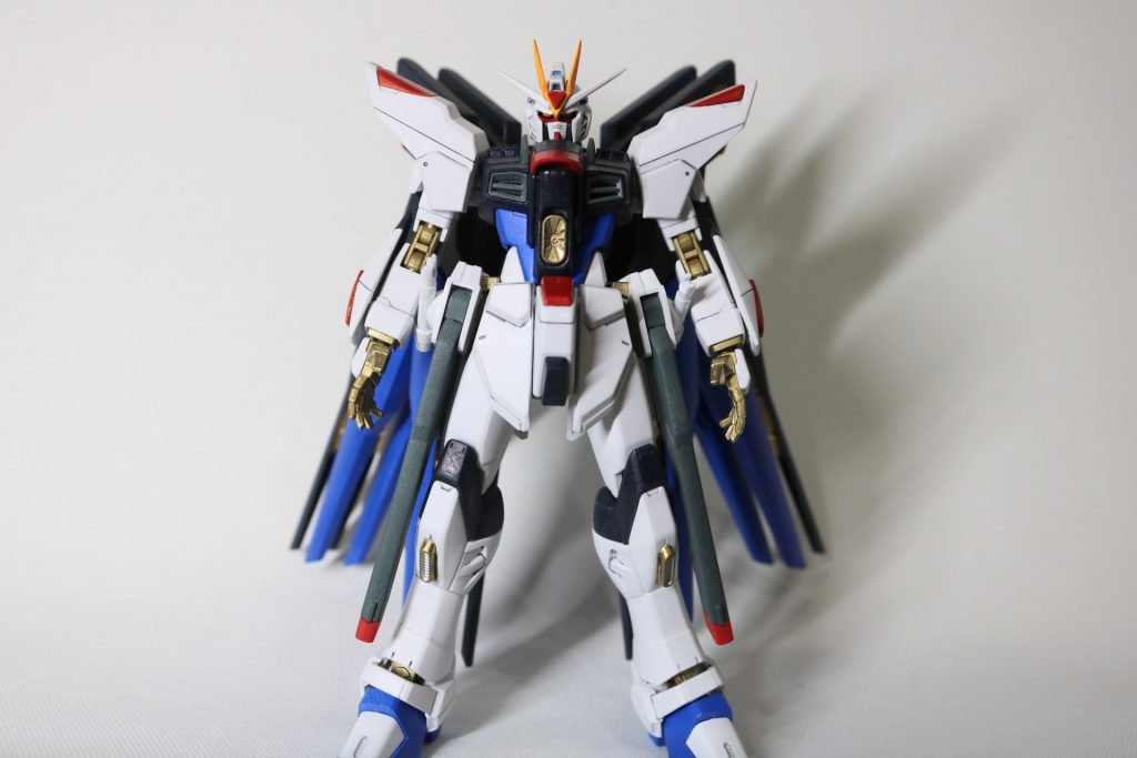 正面。足が見切れている...