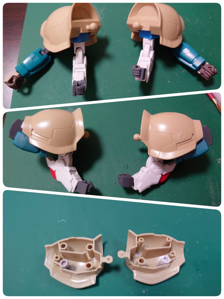 先人のモデラーさんがやっているのを真似させて致しました!ちょっと腕短いかな(笑)(~‾▿‾)~