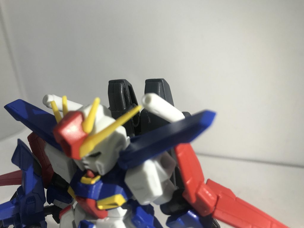 ダブルキャノンはい！劇中であんまり使ってないしデザイン上作りにくいからカットされた兵器も！モビルスーツアンサンブルなら出来るんだヨォ！